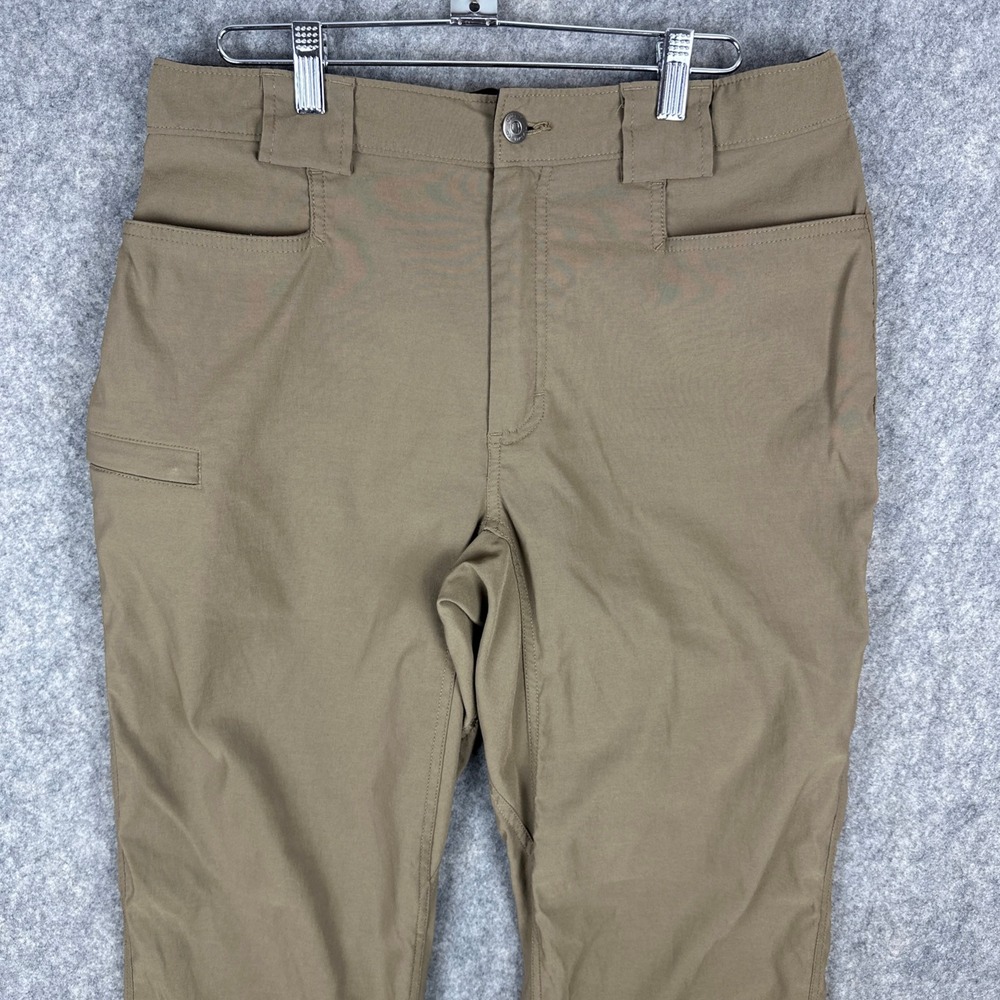 Duluth Flex Dry on the Fly Pants Mens 32 Khaki Hiking Tactical Stretch Utility